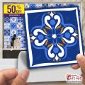 Gift Art Decorative Tile Stickers 12x12cm Self-Adhesive Waterproof Wall Decor for Kitchen & Bathroom. 