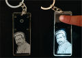 Glowing Transparent Customized Keychains - Print Your Own Image Text on Glowing Keychain. 