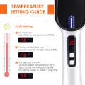 Anion Portable Hair Straightener Brush Frizz-Free Straightening Hair Brush Hair Care Straight Heated Comb with Temperature Inductor For women and Man. 