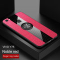 Lenuo For VIVO Y75 / Y75a / V7 Case Luxury Bracket Ring Phone Case Soft TPU Leather Back Cover. 