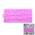 Designs Imprint Lowercase Alphabets Silicone Fondant & Chocolate Mold. 