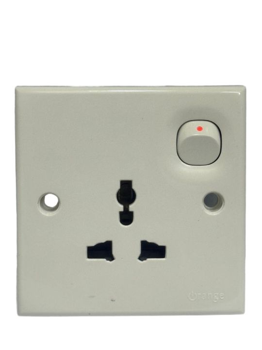 Orange Casablanca Multi Socket Outlet with Switch 13Amp: Convenient Power Solution for Home and Office Use