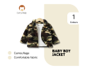 0-3 Years Kid Boy Winter&Autumn Coat Long Sleeve Camouflage Furry Jacket Toddler Baby Girl Plush Jacket Fashion Handsome Style Warm Outfit. 