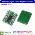 3pcs PAM8403 Mini Digital Stereo Amplifier Module 3W+3W Class D Audio Board by Electrica. 