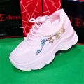Pink Sneakers for Women – Comfortable and Stylish Outdoor Shoes with Soft Sole, Perfect for Everyday Use. 
