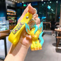 Cartoon cute Pikachu Eevee keychain creative couple small gift car key chain bag pendant. 