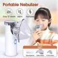 Portable Mesh Nebulizer with Soft Mask for Kids and Adults, Silent Operation, 50dB, Handheld Inhaler with Micronized Inhalation for Comfortable Relief. 