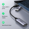 UGREEN Video Capture Card 4K HDMI to USB C Type-C HDMI Video Grabber Box for PS5 Xbox Camera. 