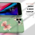 BILI for Redmi 12C 11A Back Cover Pink Butterfly for Boys Girls Multicolor Liquid Silicone Case Soft Square Lens Protection Phone Cases. 