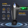 Massager Gun Pro Deep Tissue Therapy Pain Relief Rechargeable Muscle Massager Gun with LCD Display Silent Brushless Motor Percussion Gun 2 Modes 8 Speed Extended Handle Obsidian Black. 