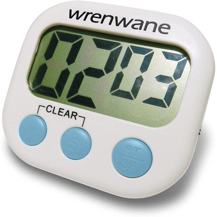 Digital Timer Large LCD Screen Countdown Timer Cooking Clock Alarm for ...