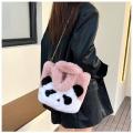 Soft Panda  bag Handbags Cross bag portable Women's bag Chains Shoulder Trend messenger bag for Fashionable Daily use Travel Casual outing Gift option. 