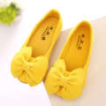 2024 New Girl Spring and Autumn Princess Student Suede Bean Children's Bow Single Shoes. 