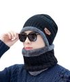 Knitted Hat Scarf Caps Neck Warmer Winter Hats For Men Women Skullies Beanies Warm Fleece Cap   Neck And Cap For Winter Season Hat Men Winter Thickening Heattech Neck Protection Scarf Woolen Cap Winter Velvet Cold Protection Windproof Cycling Toque Women. 