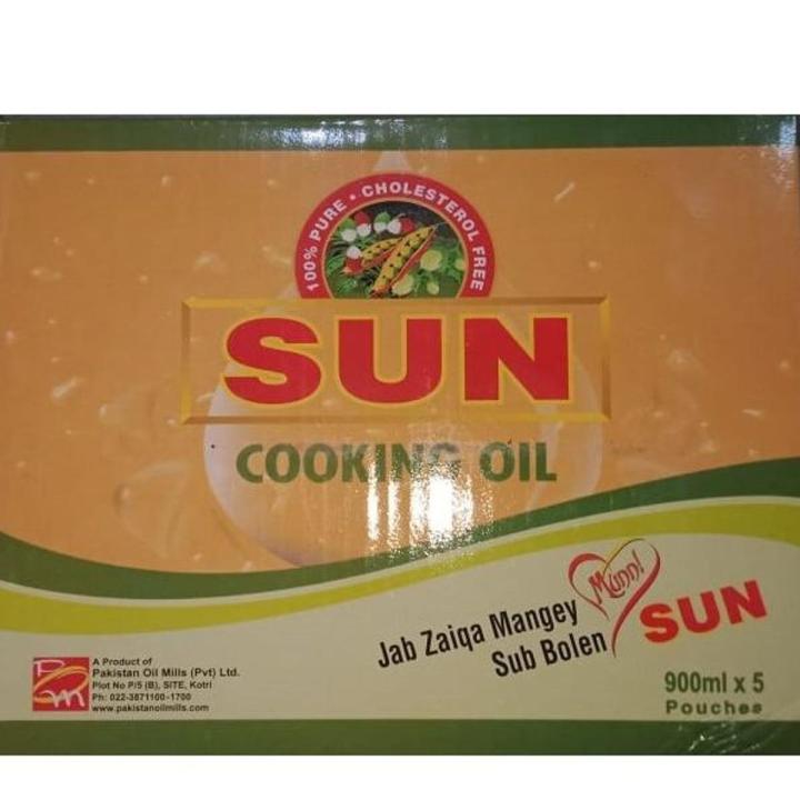 Sun Cooking Oil 900ml (1*5) Pouch