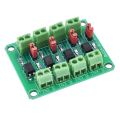 PC817 3.3V-30V 2 Way 4 Channel Optocoupler Board Voltage Converter Adapter Module Driver Photoelectric Module. 