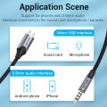 Vention Micro USB to 3.5mm Audio Cable Male to Male Aux Jack Cable HiFi Sound Quality for Phone to Sound Card Microphone Micro USB to 3.5mm Aux Cable. 