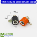 2/5 pair 4mm Red and Black Banana Socket Plug Adapter Male and  female jack socket plug by Electrica. 