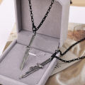 Anime Necklace Bracelet Spear of Tianri Knife Pendant Cosplay Necklaces For Men. 