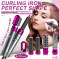 Drumstone Pro 5 in 1 Multifunctional styling tool, The Detachable Negative Iron Suction Hair Curler, 5 in 1 Multi-Head Hot Air Comb Best Hair Styler - ONLY FOR WOMAN WITH LIFE TIME WARRANTY. 