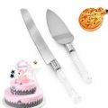 2Pcs Wedding Cake Knife Shovel Set Cake Shovel Cutter Knife Set Wedding Cake Birthday Gift Party Decor. 