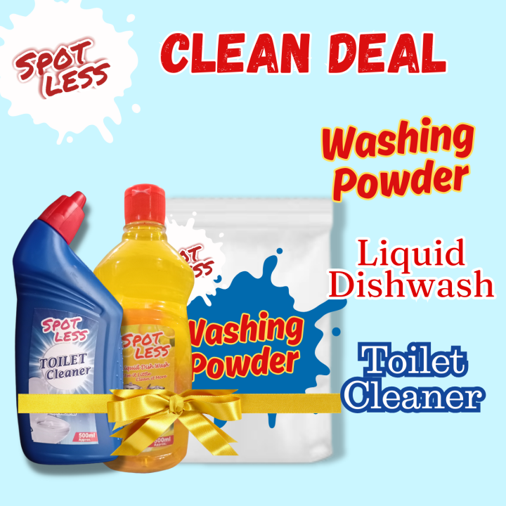 CLEAN DEAL - Washing powder - Toilet Cleaner - Liquid Dish wash