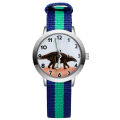 Fashion Cartoon Cute Dinosaur Style Children's Wrist Watches Kids Student Girls Boys Quartz Nylon Strap Clock JA51. 