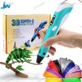 3D Printing Doodler Pen for kids with LCD Screen - DIY Arts Crafts Perfect only Pen Lavander and Pink Color. 