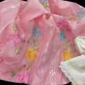 Beautiful New Dress Stuff Paper Cotton Suite With Beautiful Flower Design Same Dupatta New Design Trouser White Plain Dress For Girls Wedding Collection. 