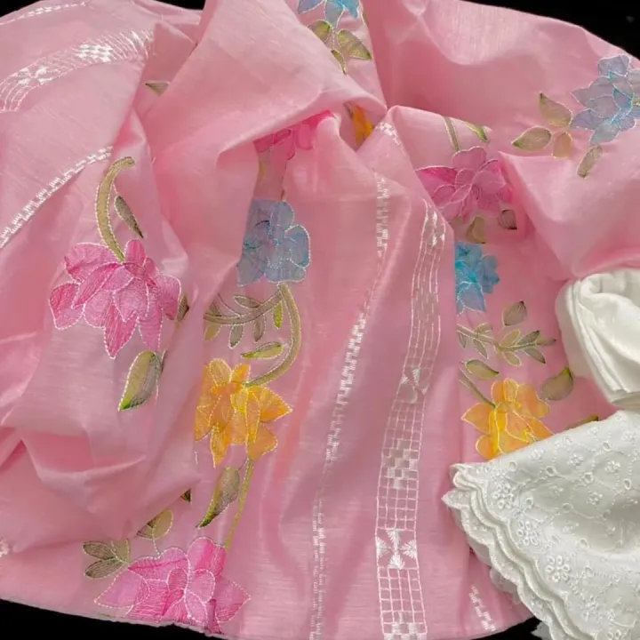 Beautiful%20New%20Dress%20Stuff%20Paper%20Cotton%20Suite%20With%20Beautiful%20Flower%20Design%20Same%20Dupatta%20New%20Design%20Trouser%20White%20Plain%20Dress%20For%20Girls%20Wedding%20Collection%20-%20Image%207