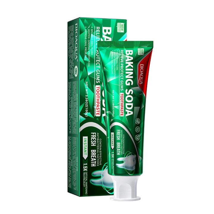 BIOAQUA/KORMESIC Baking Soda Whitening Relieve Pain & Protect Gums Toothpaste 100g BQY10866