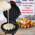 Mini Non-Stick Waffles Maker | Portable Electric Waffle Iron Machine | Non-Stick Easy Clean | Hash Browns Keto Chaffles. 
