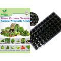 Pack of 12 Summer Vegetables seeds with 64 Holes Seedling Tray. 