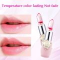 Jelly Flower Lipstick Change Color Lip Balm Moisturizing Crystal Color Gloss Nutritious Lip Lasting Waterproof Translucent. 