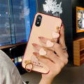 Phone case VIVO Y91D Soft Case Transparent Plating Electroplating Shiny Cases + Love Bracelet For VIVO Y91D Cover. 