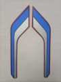 Tanki Tapa Sticker 1990 Model Honda 70 ( COMPLETE SET ). 