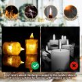 LED Candle Lights, Pack of 3 Flameless Candle Lamp Acrylic Tea Lights Battery Operated Small Night Lamp Tears Candle Light for Party Home Decor. 