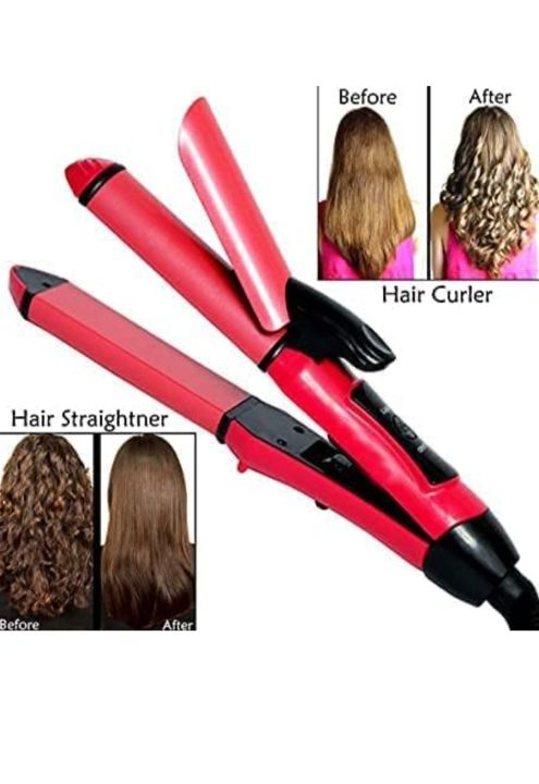 Modshell%202%20in%201%20Hair%20Straightener%20-%202%20in%201%20Hair%20Beauty%20Set%20-%20Baal%20Sidhe%20Karne%20Wali%20Straight%20Machine%20-%20Curler%20and%20Straightener%202%20in%201%20(Pink)%20-%20Image%202