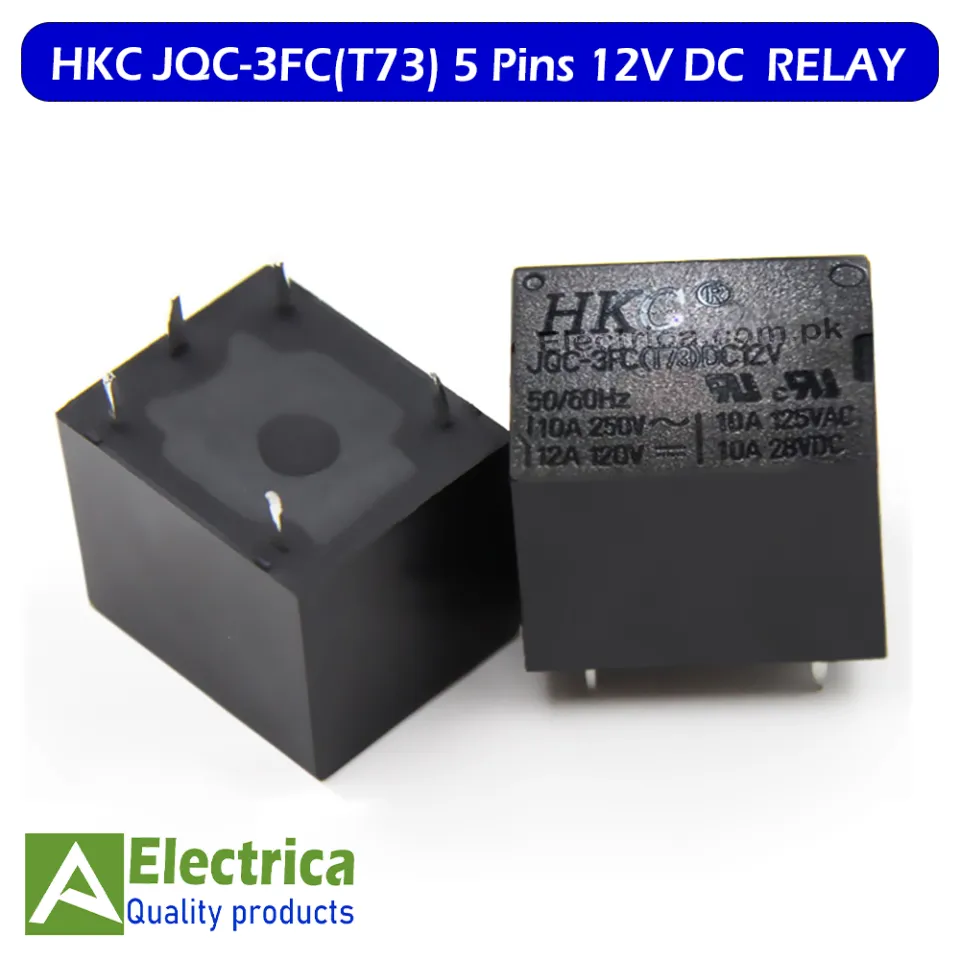 3PCS Takamisawa VE-12H5-K / VE-12HE-K 12VDC SPDT 5A Power Relay (5-Pin) – Chips Gate