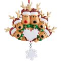 IY Write ame ersonalized esin eindeer Family 2022 Christmas ecorations for ome Xmas ree anging endants ew Year 2023. 