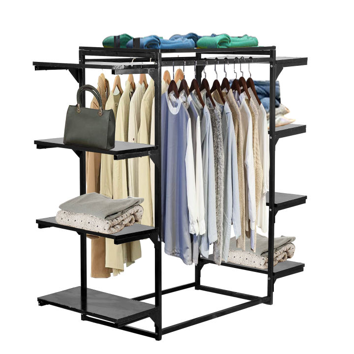 Best Quality Cloth hanging stand/ Double Shoes Rack Stand / Garments Stand/ Purse and Accessories Hanging stand/ Boutique Display stand rack for your Home and Garments shop