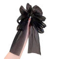 Half Tied Hair Bow Shark Clip Headband Mesh Hair Accessory Grab Clip Hair Ornament Bow Tie Headpiece. 