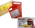 Pack Of 2 Finger Potato Chips Cutter Slicer with Cutting Board Sharpe Cutter spiral chips cutter machine peeler Like Lays. 