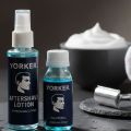 YorkER Aftershave Lotion Spray & 75ml Refill Set | Sparkling Citrus, Aqua Blue | Soothing & Moisturizing Post-Shave. 