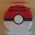 Pokemon Ball Shape Empty Pinata on Pokemon Theme for Kids/ Children Birthday Parties events. 