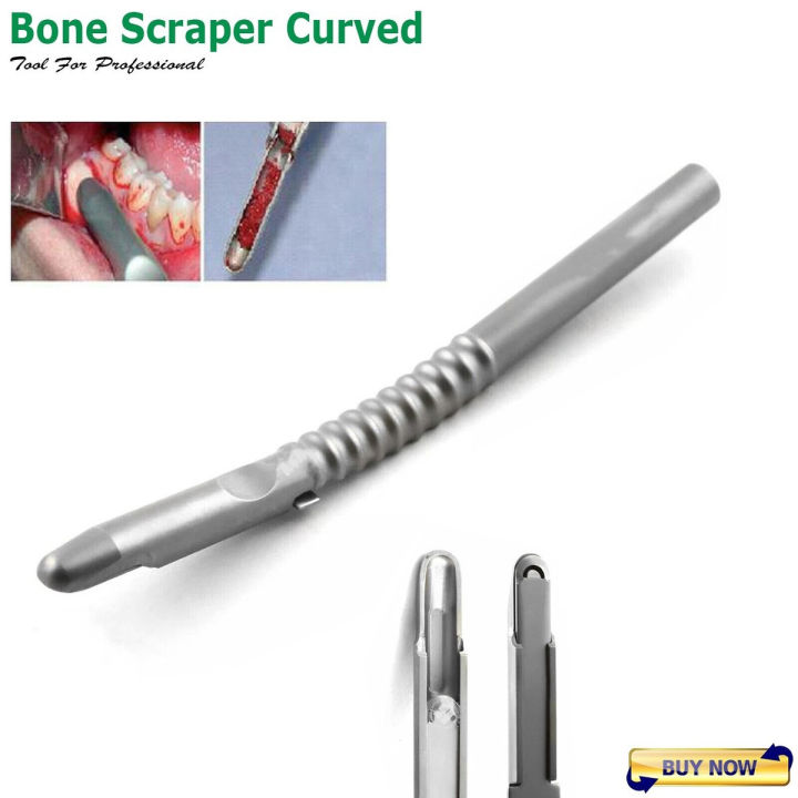 Dental Bone Scraper, Dental Bone Scraper Curved and Straight with Blade ...