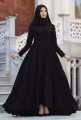 Umbrella Maxi Style Abaya New Net Sleeves/Net Bazu Design for Girls And. 