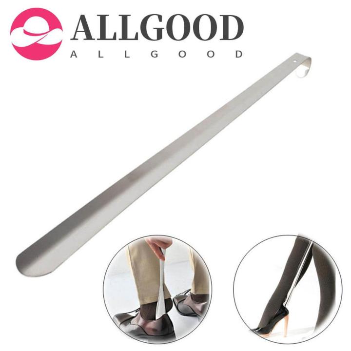 【ALLGOOD】Convenient Easy Metal Stainless Steel Wearing Long Handle Shoe Lifter Shoes Spoon Shoe Accessories Shoe Horn