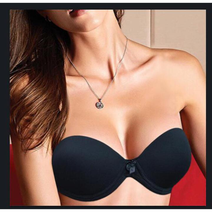 【Heartbeat Girl Store】Women  Lingerie padded Push up Brassiere Bralette strapless party a b c d e f cup 75 80 85 90 95
