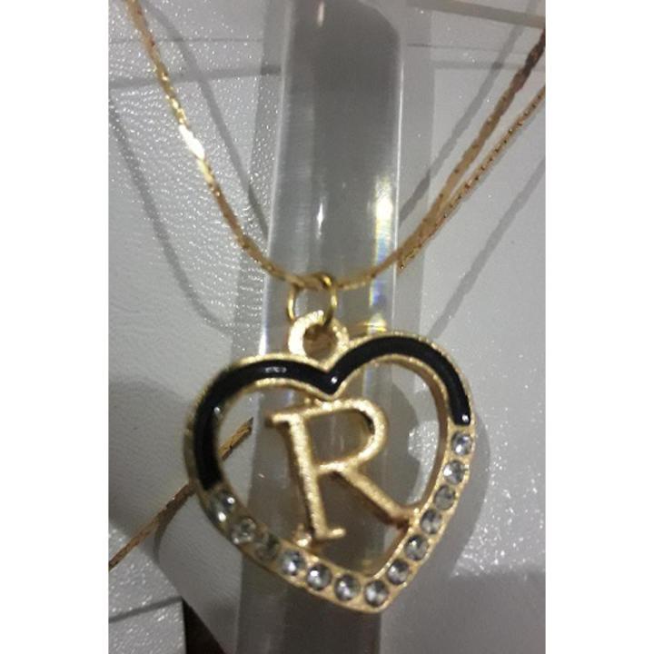 Locket with Alphabet Letter “R” for Women - Heart Shape | Daraz.pk